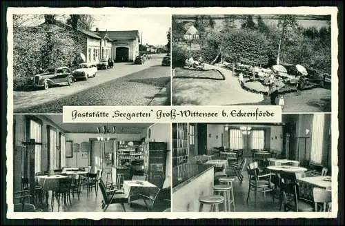 2x AK - Groß Wittensee Schleswig Holstein b. Eckernförde - Gaststätte Seegarten