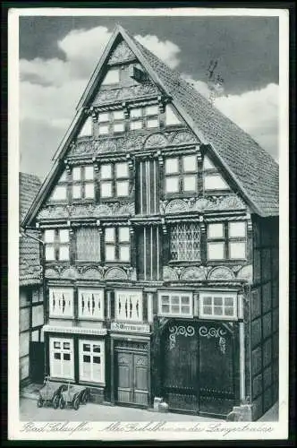 AK - Bad Salzuflen - altes Giebelhaus in der Langestraße - 1939 gel. von Willy H