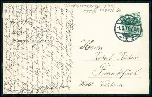 AK - Nachts schien mir ... - Student mit Geliebter - Alt-Heidelberg - 1911 gel.