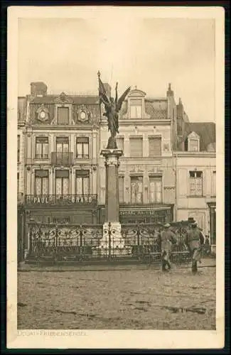 AK 1. WK - Douai - Friedensengel - Bayer. Werkstatt 1918 Deutsche Feldpost 420