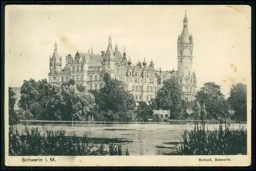 AK - Schwerin in Mecklenburg -  Blick zum Schloß - 1927 gelaufen
