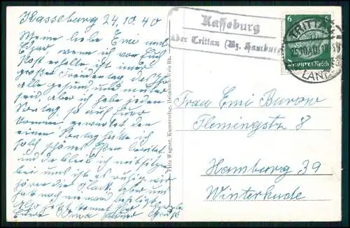 AK - Cochem an der Mosel - Landpost-Stempel Kasseburg über Trittau - 1940 gel.