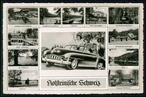 Foto AK - Holsteinischen Schweiz - Ansichten - Gruß aus Auto PKW