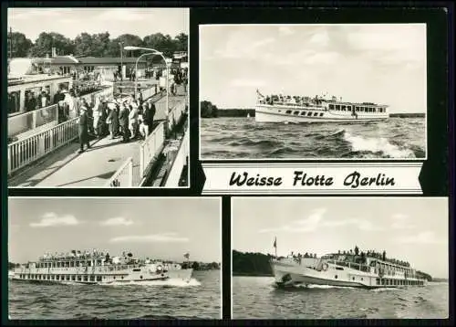 Foto AK Ansichtskarte - Weiße Flotte Berlin - Fahrgastschiffe - Passagiere