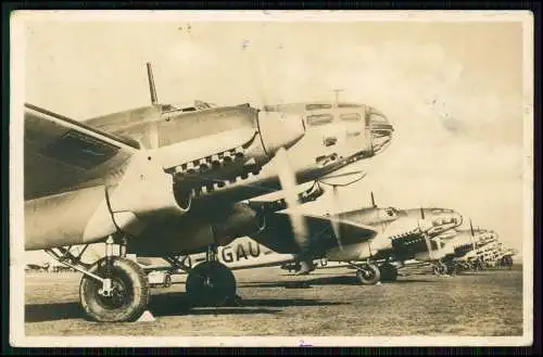 Foto AK - Flugzeug Aircraft - Heinkel He 111 - Bild Werkfoto 28852 RLM