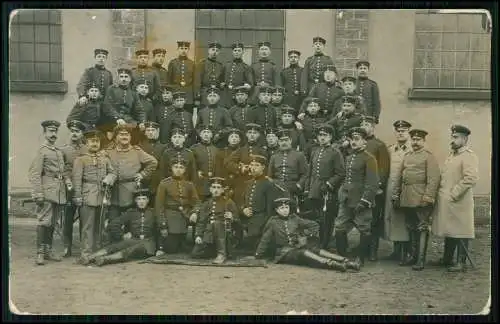 Foto AK - Soldaten Gruppenbild - meine Rekrutenzeit