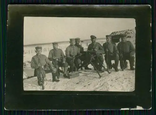 3x Foto 1. WK - Soldaten am MG