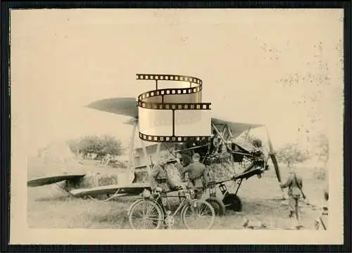 Foto 10x7cm nach 1945 - Flugzeug Aircraft - unbekanntes Flugzeug Tarnanstrich