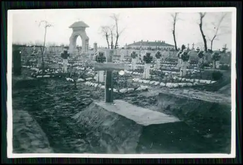 5x Foto - Wehrmacht deutsche Soldaten - Gräber Kreuze Namen - Ostfront