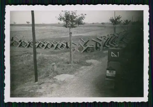 Foto - Wehrmacht - Panzer Tank Sperren Belgien Frankreich - 1940-41