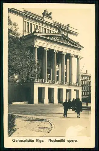 Foto AK - Riga Lettland Opernhaus - Galvaspilsēta Rīga - Nacionālā opera - 1941