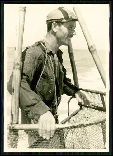 7x alte Foto Fischer bei der Arbeit französische Atlantikküste Loire und Gironde