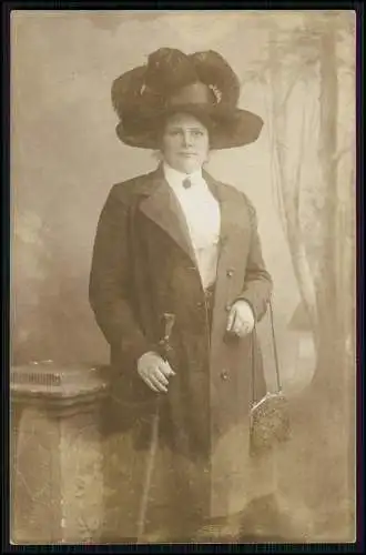 4x Foto AK - feine Damen -J. Zoerb Minden Porta Westfalica - Bielefeld 1909 gel.