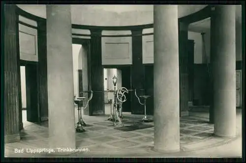Foto AK - Bad Lippspringe - Trinkbrunnen Brunnentempel Arminiusquelle 1933 gel.