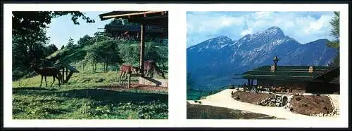 alte Klappkarte - Großgmain Österreich bei Salzburg - Restaurant Wolfschwang-Alm