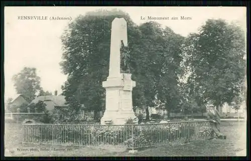 AK 1. WK - RENNEVILLE Ardennes - Le Monument aux Morts