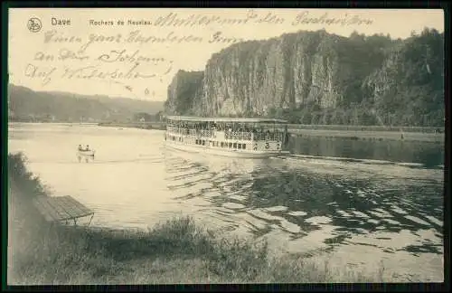 AK 1. WK - Dave Namur Wallonien Belgien - Rochers de Neuviau 1915 Feldpost gel.