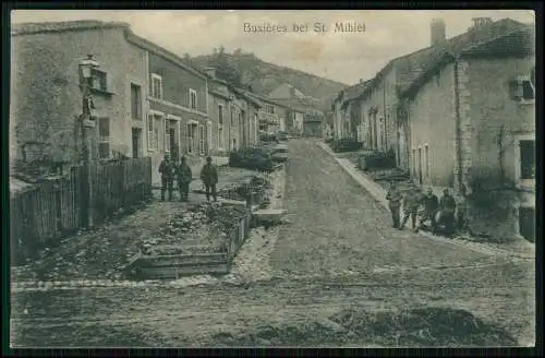 AK 1. WK - Buxières sous les Côtes Meuse bei Saint Mihiel Soldaten 1915 Feldpost