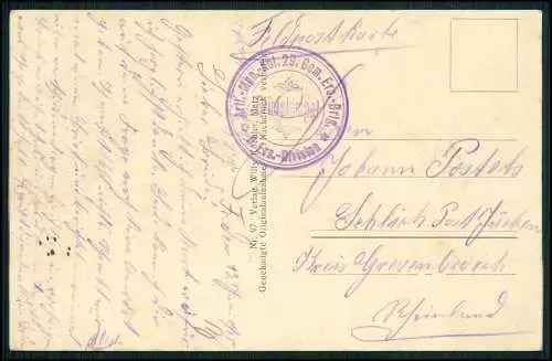 AK 1. WK - Buxières sous les Côtes Meuse bei Saint Mihiel Soldaten 1915 Feldpost
