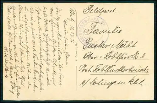AK 1. WK - Denkmal 1. Garde Regiment zu Fuss bei St. Privat - 1916 Feldpost gel.