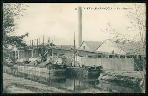 AK 1. WK - Vitry le François Marne - La Cimenterie - 1915 Feldpost