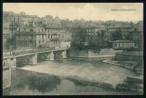 AK 1. WK - Sedan Ardennes - Maas-Brücke - 1916 Feldpost gelaufen