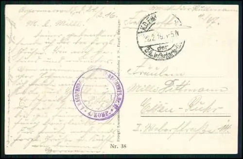 AK 1. WK - Bayeux Calvados - zerstörter Ort - 1916 Feldpost gelaufen