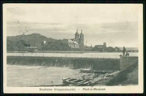 AK 1. WK - Pont à Mousson Meurthe-et-Moselle - 1916 Feldpost gelaufen