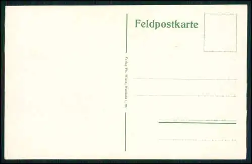 AK 1. WK - deutsche Soldaten beim Angelsport in Feindesland - Feldpostkarte