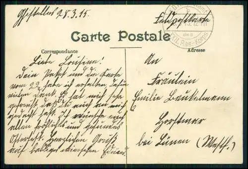 AK 1. WK - Ostende Westflandern - La Plage a Midi Strandpartie - Feldpost 1915