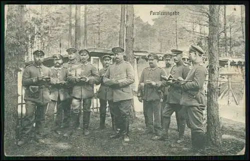 AK 1. WK- Paroleausgabe an der Front Tagesbefehl an die Soldaten - 1915 Feldpost