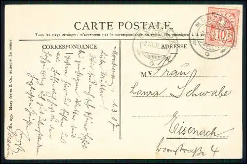 AK - Montreux Kanton Waadt Schweiz - Blick zum Hafen - 1907 gelaufen
