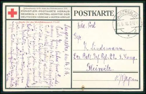 Thiele Arthur, Zwei Seelen und ein Gedanke, Soldat, Matrose - 1916 Feldpost gel.