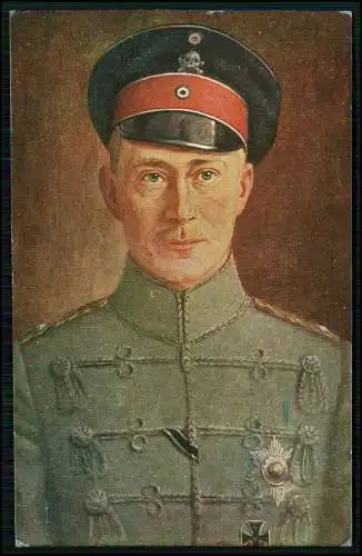 AK - Portrait Kronprinz Wilhelm von Preußen in Uniform mit Orden - 1916 gelaufen