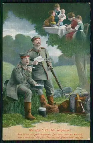 6x AK - Serie CGL 890 - Wie könnt' ich Dein vergessen! - 1915 Feldpost gelaufen