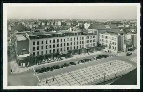 2x Foto AK- Pardubice Pardubitz - Gebäude nähe Richthofen Kaserne -1940 Feldpost