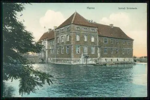 AK - Herne im Ruhrgebiet - Schloss Strünkede - 1910 gelaufen