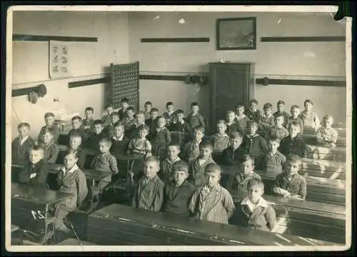 Foto 17x12cm - Schulklasse 1936 - Fotografie Otto Dotzauer Sokolov Falkenau Eger