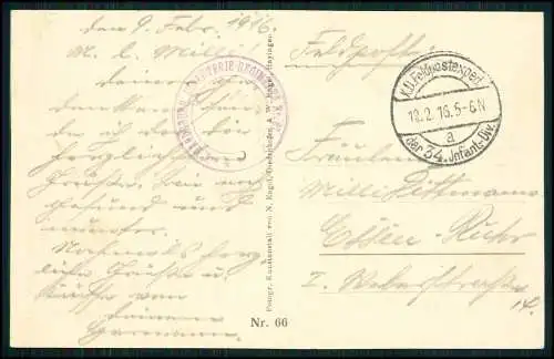 3x AK 1. WK - Dun sur Meuse Dun an der Maas - Kriegsschauplatz - 1916 Feldpost