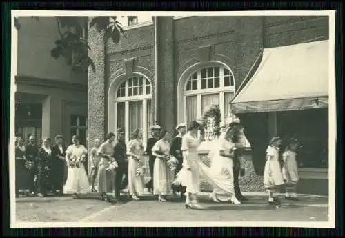 6x alte Foto - bei Detmold Lippe - Hochzeit 1938 Kirche Stadt und andere - 1938