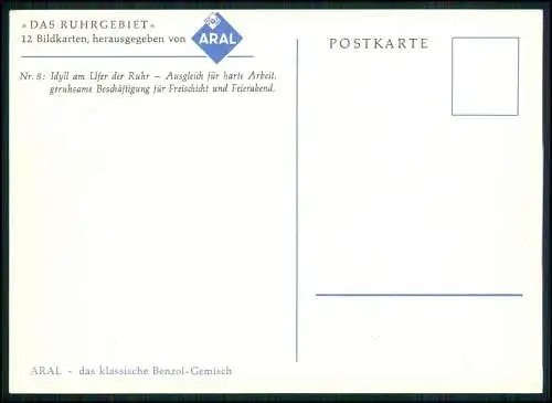 10x Postkarte Bildkarten - Das Ruhrgebiet -  herausgegeben von ARAL - Zeche u.a.