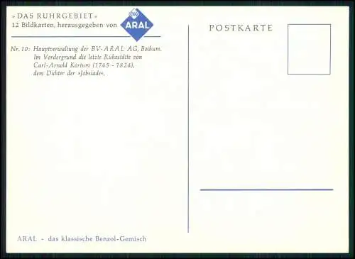 10x Postkarte Bildkarten - Das Ruhrgebiet -  herausgegeben von ARAL - Zeche u.a.