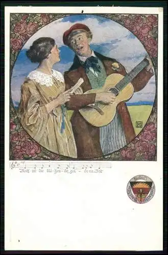 Künstler Lied Noch ist die blühende, goldene Zeit, Deutscher Schulverein Nr. 459
