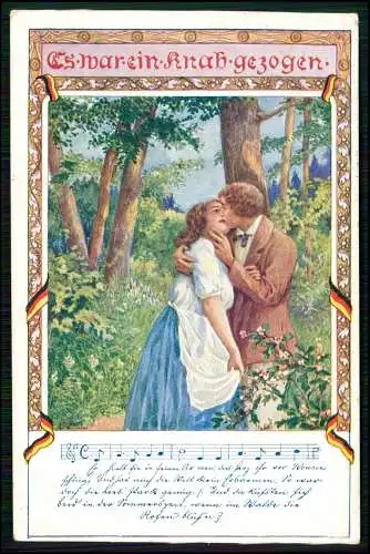 Lied Ezel Es war ein Knab gezogen Bund der Deutschen Niederösterreich 1913 gel.