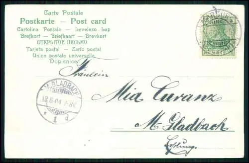 Alpendurft Serie 1549 - Sennerin mit Sohn vor Almhütte Trachten Bayern 1904 gel.