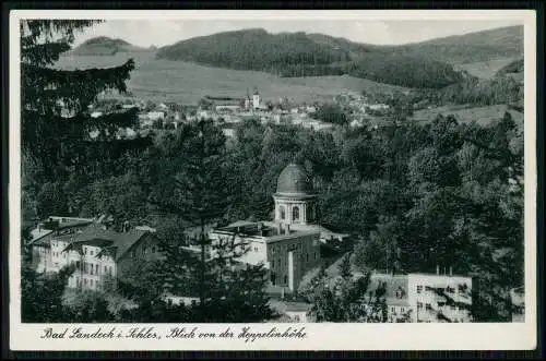 6x alte AK - Bad Landeck in Schlesien - Blick nach der Zeppelinhöhe - und andere