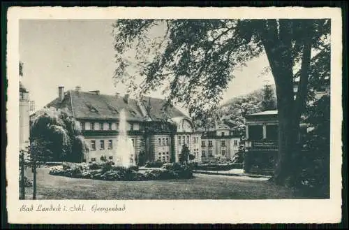 6x alte AK - Bad Landeck in Schlesien - Blick nach der Zeppelinhöhe - und andere