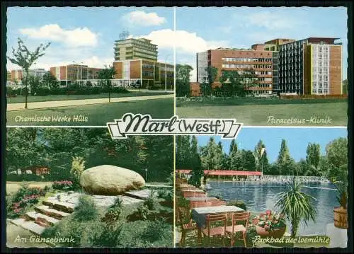 AK - Marl im Ruhrgebiet - Chemische Werke Hüls - Paracelsus-Klinik - und andere