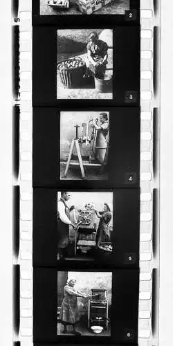 18x Dia 1933 kompletter Film - Gewinnung Haltbarmachung von Süßmost im Haushalt