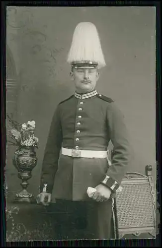 5x Foto 1. WK - Soldaten im Atelier - Federbusch Portrait und andere 1914-1918